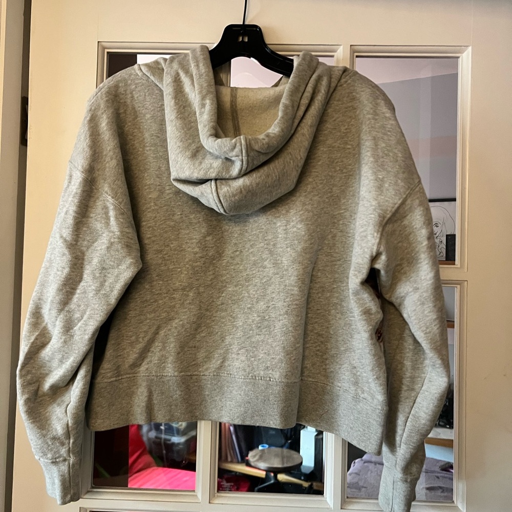 Paul & Joe Gray Hoodie with Cat and Rose Print - Picture 3 of 3